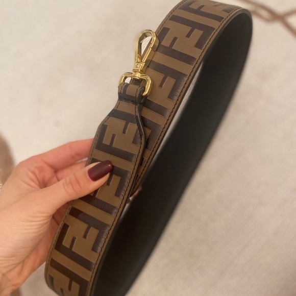 fendi logo bag strap